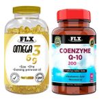 Igor Flx Omega 3-6-9 180 Softgel & Flx Coenzyme Q-10 200 Mg 60 Tablet