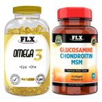 Igor Flx Omega 3 90 Softgel & Flx Glukozamine Vitamin D 60 Tablet