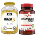 Igor Flx Omega 3 Balık Yağı 90 Softgel & Nevfix Magnesium Oxide Magnezyum 250 Mg 120 Tablet