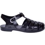 Igor Kadın Sandalet S10258 Biarritz Brillo Siyah PVC Malzeme ile Rahat ve Konforlu Tasarım