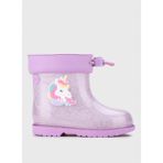 Igor Lila Unisex Bebek Yağmur Botu BIMBI UNICORNIO GLITTER