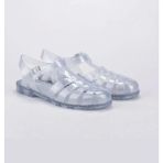 Igor S10262 Biarritz Glitter Kadın Sandalet Simli Gri Transparan