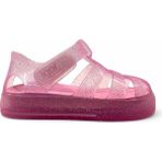 Igor Star Glitter Kız Çocuk Sandalet 22 Numara Pembe Renk PVC Malzeme ile Esnek ve Hafif