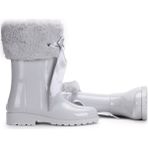 İgor W10239 Campera Charol Soft Gri Kız Çocuk Su Geçirmez Yağmur Kar Çizmesi
