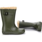 İgor W10260 Splash Euri Borreguito Unisex Çocuk Su Geçirmez Haki Yağmur Kar Çizmesi