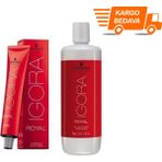 Igora Royal 6-1 Koyu Kumral-Sandre 7 Adet Saç Boyası+1 lt Oksidan