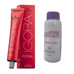 Igora Royal 7.1 Küllü Kumral 60 ml Saç Boyası ve Liviton Mini 20 Volume Oksidan Saç Bakım Seti