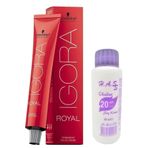Igora Royal 7-65 Kumral Çikolata Altın 60 ml Saç Boyası + 20 Volüm Mini Oksidan