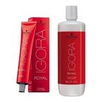 Igora Royal 7-65 Kumral Çikolata Altın 8x60 ml Saç Boyası + 1 lt Oksidan