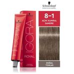 Igora Royal 8-1 Açık Kumral-Sandre 7 Adet Saç Boyası + 1 lt Oksidan