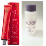 Igora Royal 9.98 Sarı Viyole Kızıl 60 ml Saç Boyası ve Liviton Mini 30 Volume Oksidan Saç Bakım Seti
