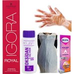 İgora Royal 9-98 Sarı Viyole Kızıl Saç Boyası +Oksidan