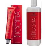 Igora Royal 9,5-49 Transparan Saç Boyası 2 Adet Saç Boyası + 1 lt Oksidan