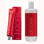 Igora Royal 9,5-49 Transparan Saç Boyası 7 Adet Saç Boyası + 1 lt Oksidan