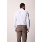 İGS Beyaz Regular Fit Geniş Kalıp Klasik Yaka Düz Uzun Kollu Cepsiz %100 Pamuk Non Iron Ütü Istemeyen Gömlek - XL