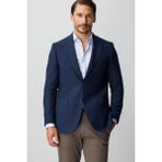İGS Erkek Lacivert Regular Fit Mono Yaka Ceket – Desenli - 56