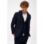 İGS Erkek Lacivert Slim Fit / Dar Kalıp Mono Yaka Kombinli Takım Elbise - 50