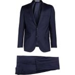 İGS Erkek Lacivert Slim Fit Dar Kalıp Mono Yaka Takım Elbise - 44