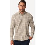 İGS Erkek Sarı Tonlu Desenli Dynamic Fit Gömlek – Uzun Kollu - 2XL