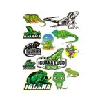 İguana Sticker Set-2 12 Parça Telefon, Tablet, Defter, Laptop Sticker