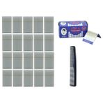 İha Tek Kullanımlık Kan Taşı (24 X 20 Adet),100 Adet Tıraş Bıçağı (5X20),Punto Pnt4 Siyah 19Cm Tarak Set