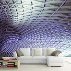 IHFMPFKJ Lila uzay yaratıcılığı 400 x 280 cm kendinden yapışkanlı duvar kağıdı fotoğraflı duvar kağıdı - kullanıcı tanımlı 3D duvar resmi poster duvar resmi, büyük duvar resmi, oturma odası, kanepe