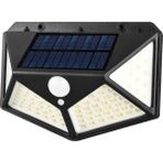 iHome Su Geçirmez Güneş 100 LED Duvar Işığı - Siyah