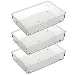 ihomecooker 3 Set Şeffaf Plastik Çöp Çekmecesi Düzenleyici Makyaj Gereçleri Mutfak için Makyaj Düzenleyici 15,24 cm X22,86 cm