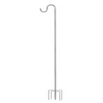 Ihomepark Dış Mekan için Çoban Kancası, 224 cm Uzunluğunda ve 14,7 cm Çapında Paslanmaz Çelik Ağır Hizmet Çubukları 5 Uçlu Dış Mekan Işıklarını Asmak için, Kuş Yemlikleri veya Düğün Dekoru için Uygun (1 paket)