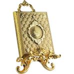 İhvan Ayaklı Kuran Kabı Gold Ergonomik Tasarım ve Altın Kaplama ile Kitapseverlere Özel