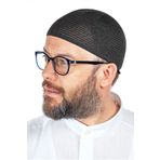 İhvan Lüks Çelik Örme Namaz Takkesi Siyah 1 Adet