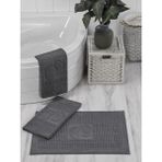 İhvan Online 3'lü Banyo ve Abdest Su Emici Ayak Havlusu Paspası Seti Gri - 50 x 70 cm
