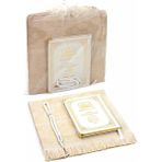 İhvan Online 50 Adet - Isim Baskılı Ciltli Yasin Kitabı - Seccade - Kristal Tesbih Set - Mevlüt Hediyesi - 17x24 cm - Beyaz - 1 Yaş