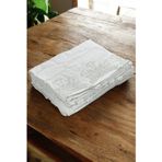 İhvan Online 6'lı Güpürlü %100 Pamuklu El ve Yüz Havlusu Seti 30x50 cm Beyaz