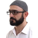 İhvan Online Açık Gri Kışlık Orlon Namaz Takkesi Baklava Desenli Takke