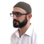 İhvan Online Açık Kahve Kışlık Nokta Desenli Orlon Namaz Takkesi