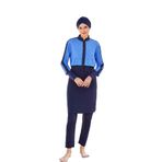 İhvan Online Adasea 4573-24 K.Lacivert Nerea Desenli Tesettür Mayo K. Lacivert XXL