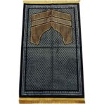 İhvan Online Albion Kabe Desenli Kadife Seccade Sarı