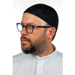ihvan online Berra Çelik Örme Dantel Namaz Takkesi Lacivert 1 Adet