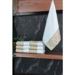 İhvan Online Dantelli Güpürlü Lüks %100 Pamuk Çeyizlik 6 lı El Yüz Havlu Seti 40X70 - Sarı - 4400