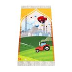 ihvan online Dijital Baskılı Çocuk Seccadesi - Balonlu Camili - 44 X 78 Cm