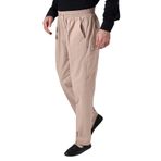İhvan Online Erkek Bej Çınar Beach Yandan Cepli Rahat Kesim Beli Lastikli Kargo Şalvar Pantolon Bej M