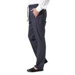 İhvan Online Erkek Füme Çınar Beach Yandan Cepli Rahat Kesim Beli Lastikli Kargo Şalvar Pantolon Füme M