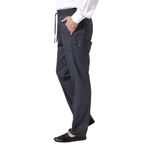 İhvan Online Erkek Füme Çınar Beach Yandan Cepli Rahat Kesim Beli Lastikli Kargo Şalvar Pantolon Füme XL
