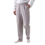 İhvan Online Erkek Koyu Gri Rahat Kesim Beli Lastikli Keten Hac ve Umre Şalvar Pantolon Koyu Gri 3XL