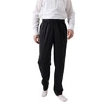 İhvan Online Erkek Siyah Rahat Kesim Beli Lastikli Keten Hac ve Umre Şalvar Pantolon Siyah XL