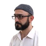 İhvan Online Füme Katlamalı Sade Desen Kışlık Kadife Takke Şapka