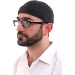 İhvan Online Füme Katlamalı Sade Desen Kışlık Orlon Takke Şapka