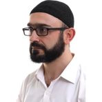 İhvan Online Füme Kışlık Nokta Desenli Orlon Namaz Takkesi
