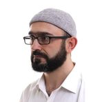 İhvan Online Gri Katlamalı Sade Desen Kışlık Kadife Takke Şapka